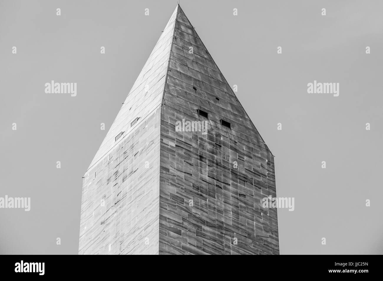 Die Spitze des Washington Monument Stockfoto