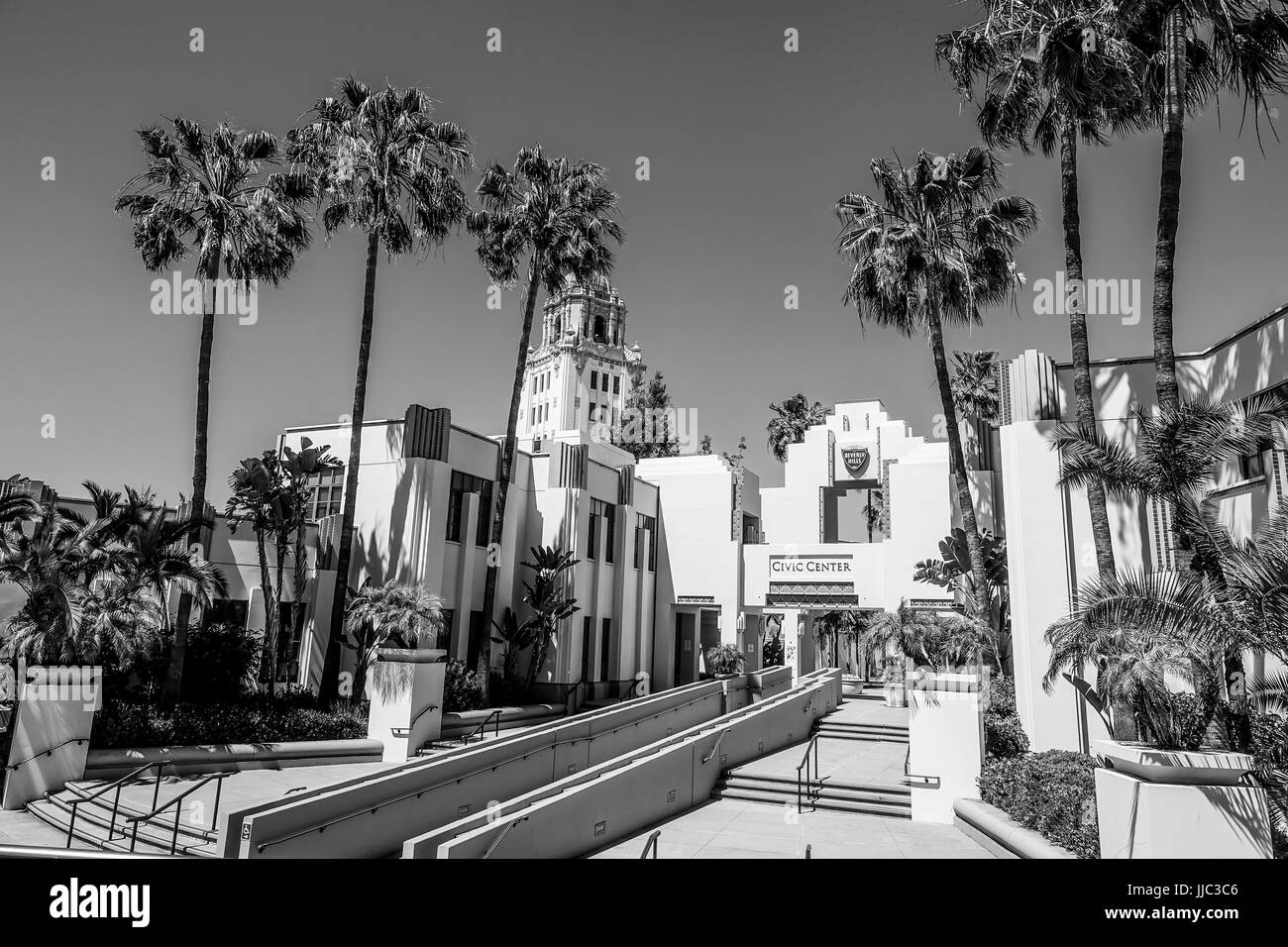 Beverly Hills Civic Center - LOS ANGELES - Kalifornien - 20. April 2017 Stockfoto