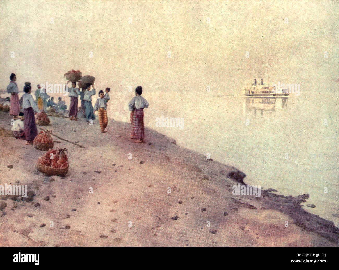 Der Irrawaddy - Burma, ca. 1908 Stockfoto