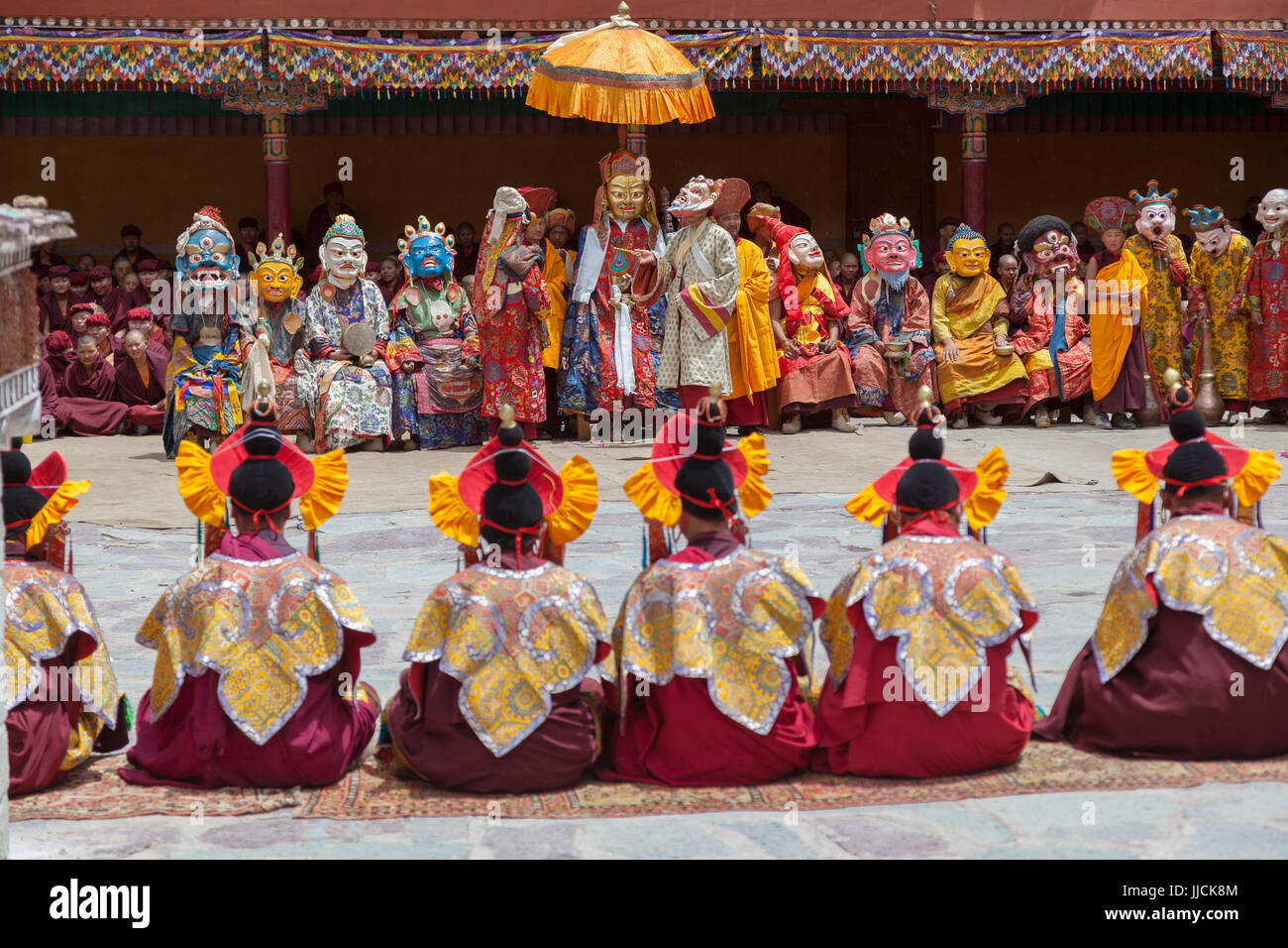 Festival in Hemis Gompa. Ladakh. Indien Stockfoto