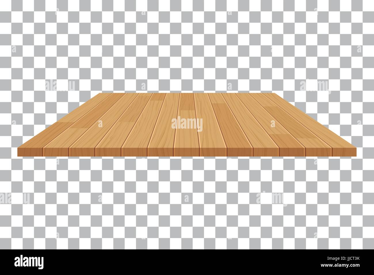 Vektor Holz Tischplatte auf isolierte Hintergrund Stock Vektor