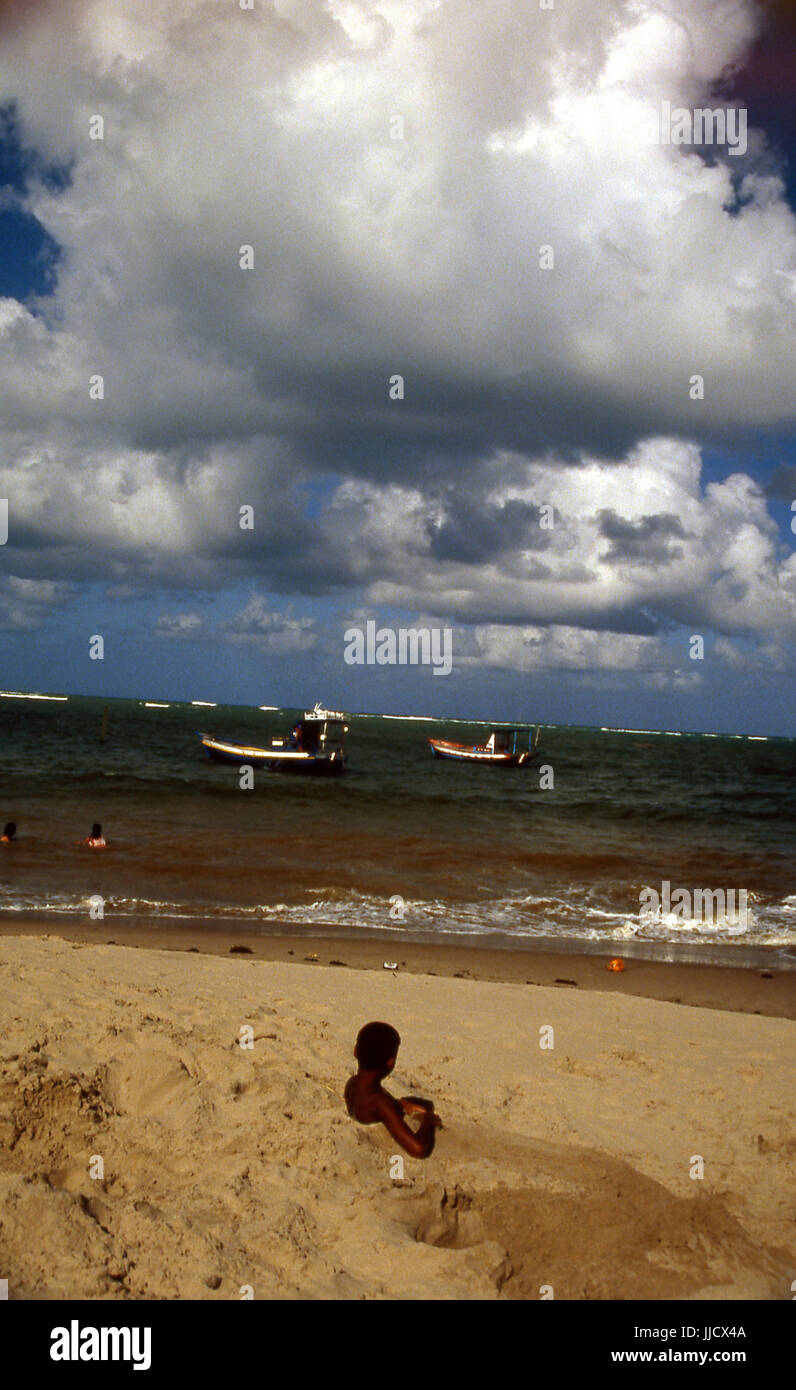 São José da Coroa Grande Strand, Pernambuco, Brasilien Stockfoto