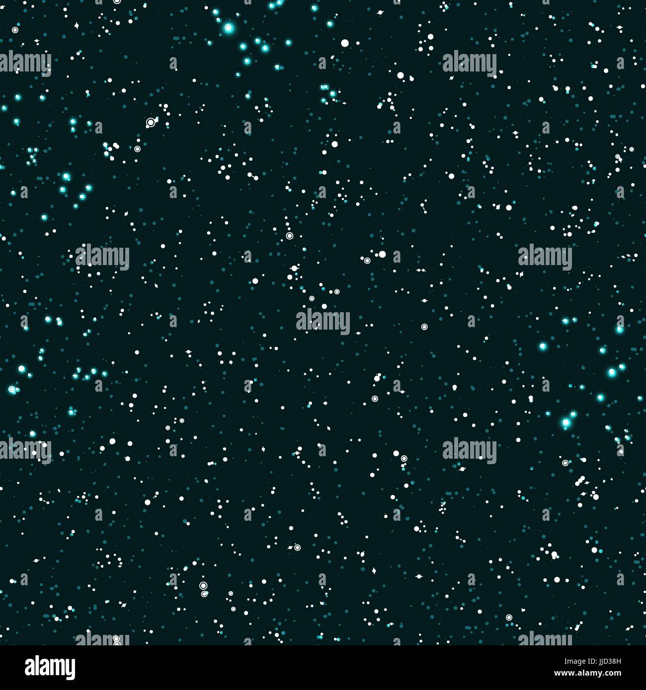 Nahtlose Vektormuster mit Leuchten Konstellationen auf dunkelgrünen Hintergrund. Astronomie-wissenschaftliche Schule-Vintage-Hintergrund Stock Vektor