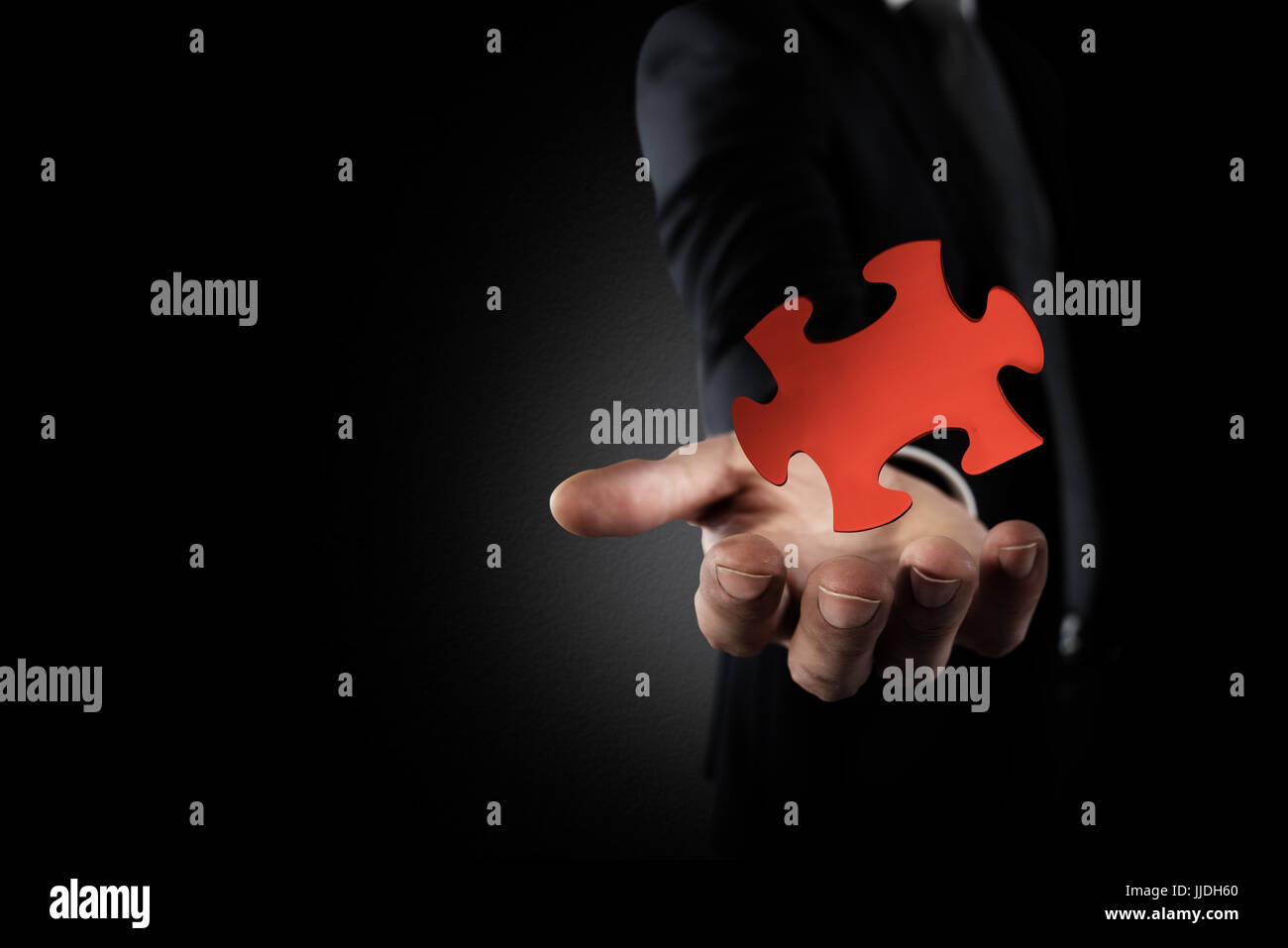 Fehlende Stück eines Puzzles Stockfoto