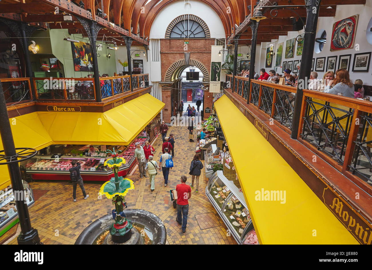 Eine Szene, in der englische Markt, und historischen Ort und beliebte Besucherattraktion in Cork, Irland. Stockfoto