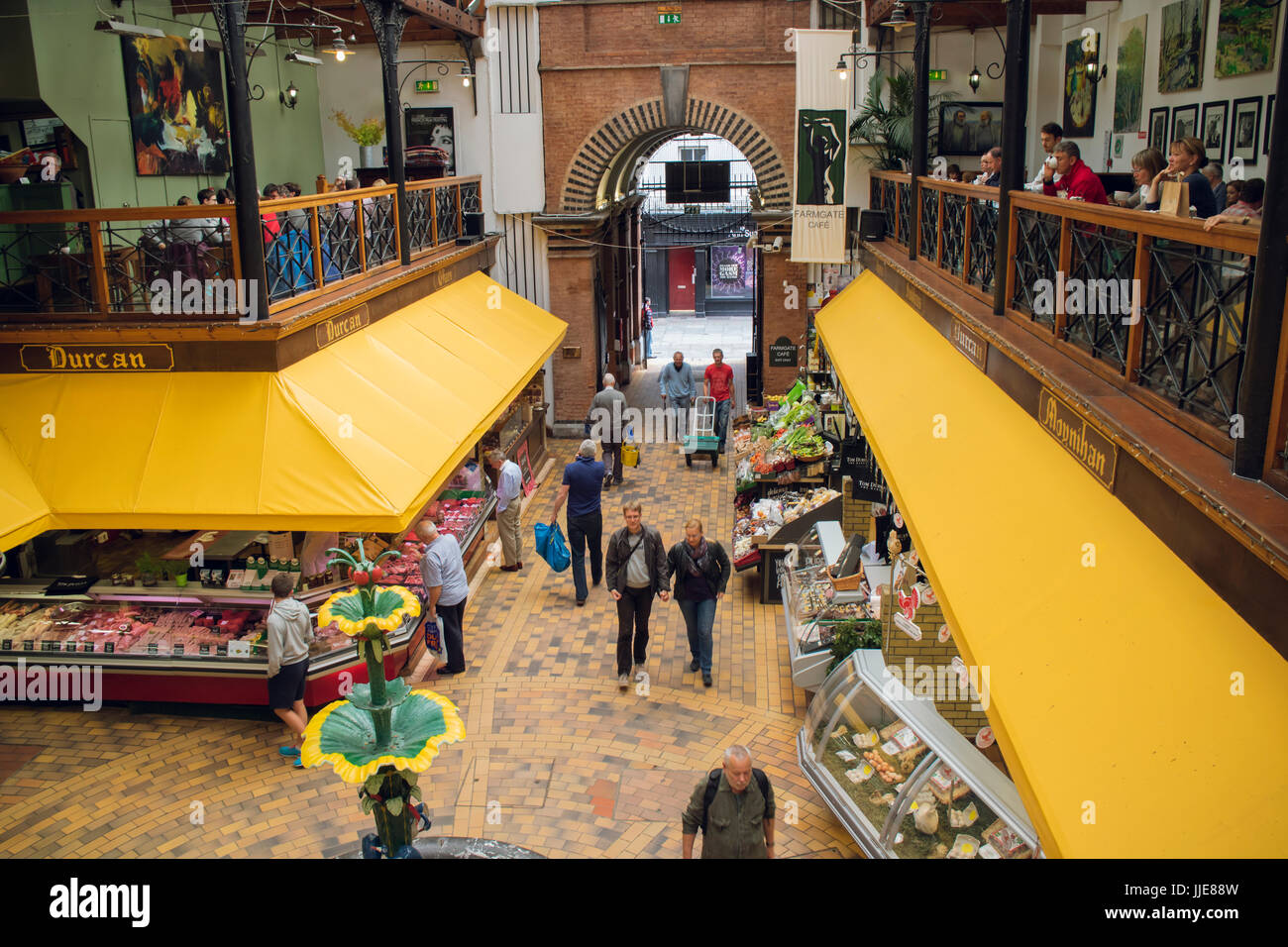 Eine Szene, in der englische Markt, und historischen Ort und beliebte Besucherattraktion in Cork, Irland. Stockfoto