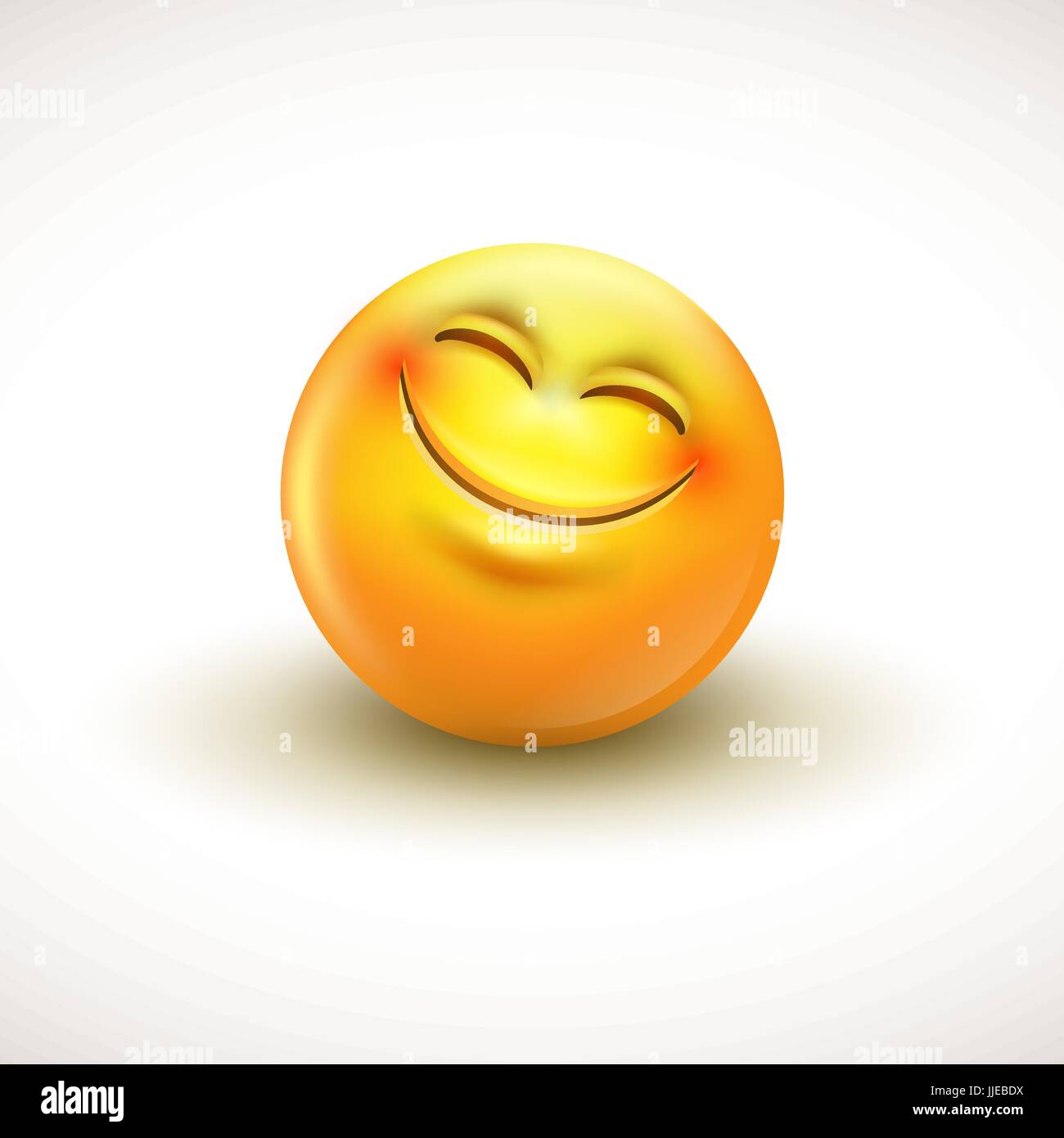 Niedlich Lächeln Emoji, Emoticon, Smiley - Vektor-illustration Stock Vektor