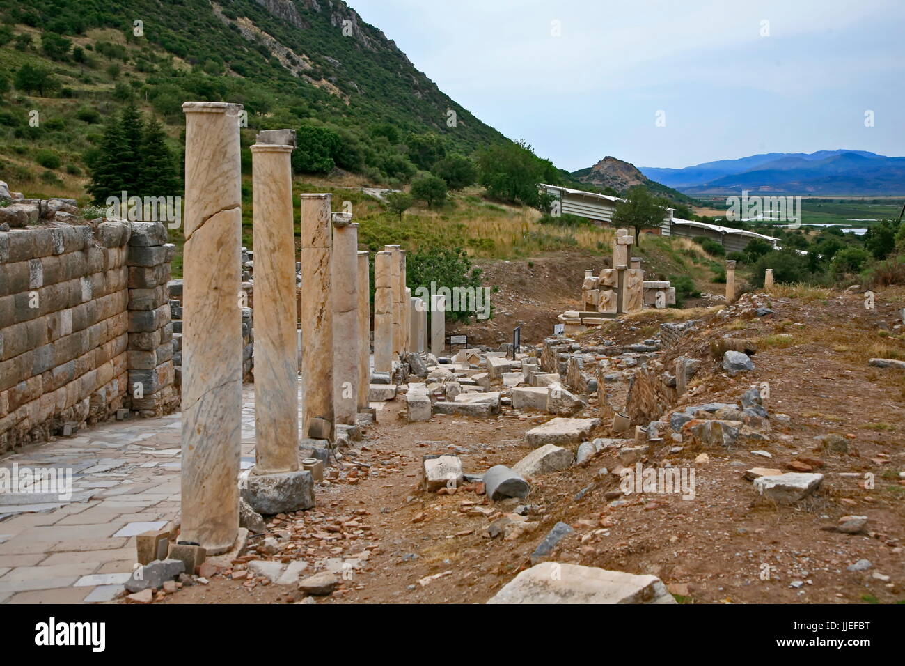 Antike Stadt Ephesus Stockfoto