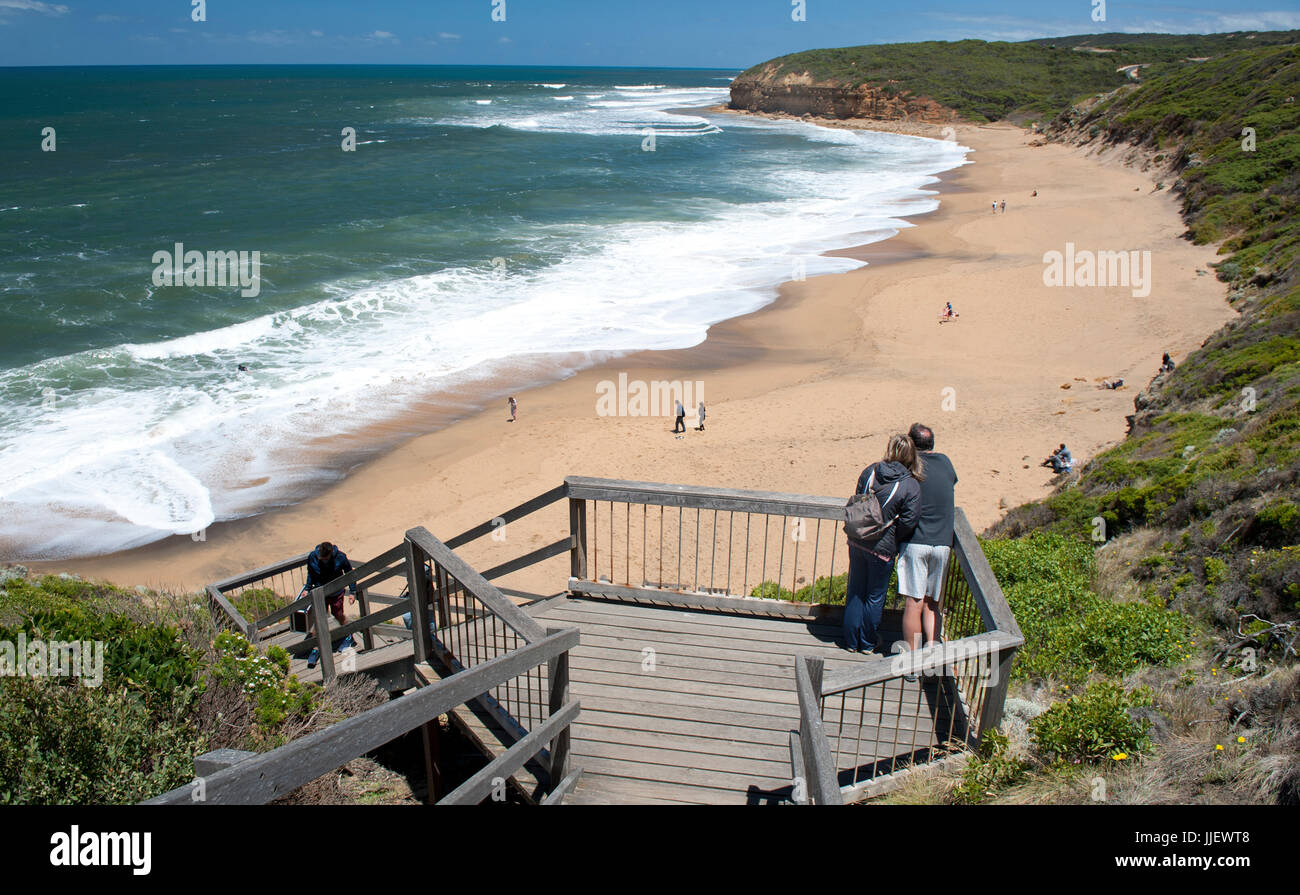 Eine Ansicht von Bells Beach, Torquay, Victoria, Australien Stockfotografie  - Alamy