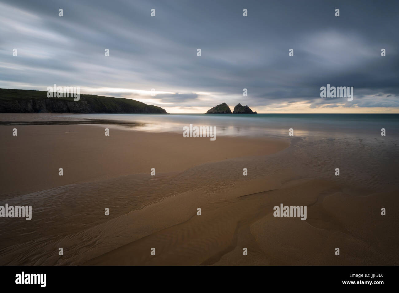 Holywell Bay in Cornwall. Stockfoto