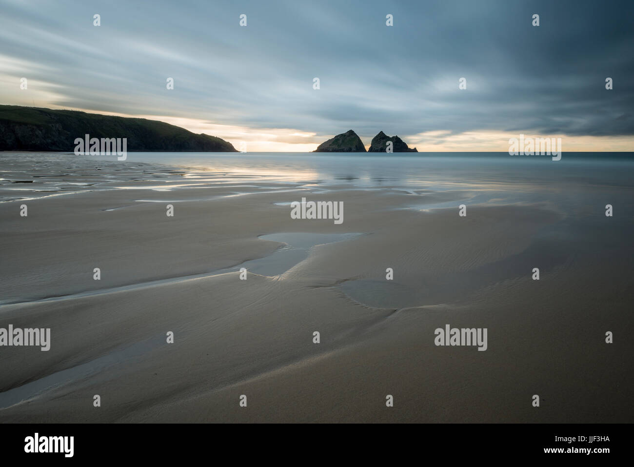 Holywell Bay in Cornwall. Stockfoto