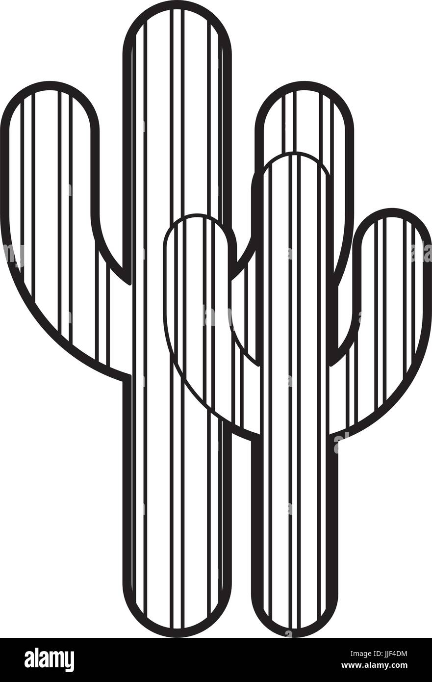 Kaktus Pflanze isoliert Symbol Vektor-Illustration-design Stock Vektor