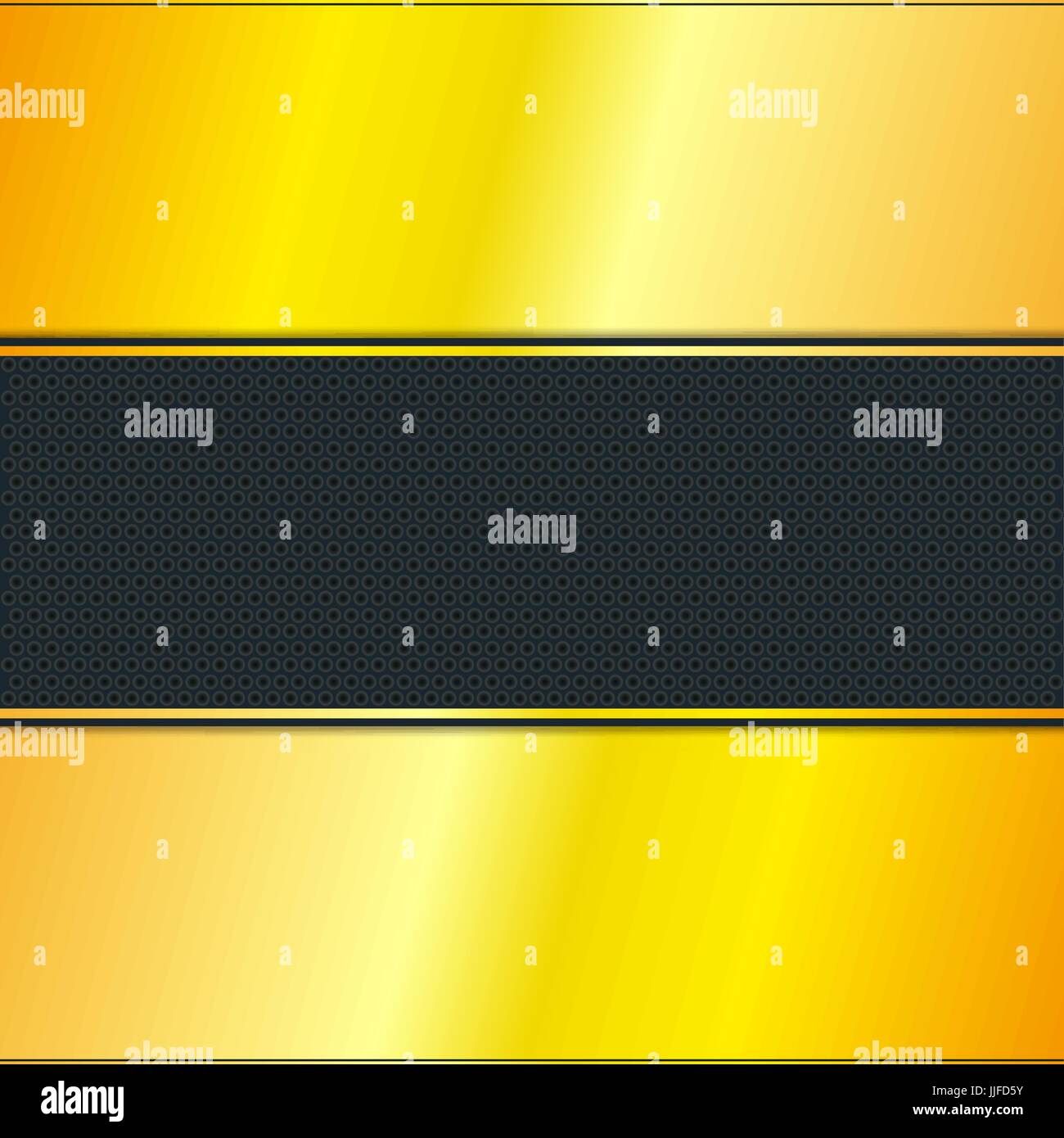 Goldene Streifen mit schwarzem Hintergrund, Vektor, Abbildung Stock Vektor