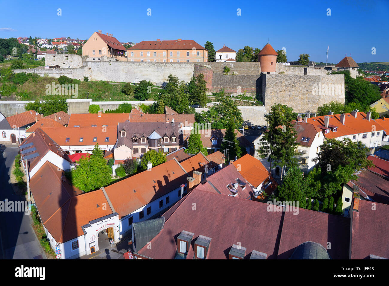 Die wunderschöne Weinregion Eger in Ungarn Stockfoto