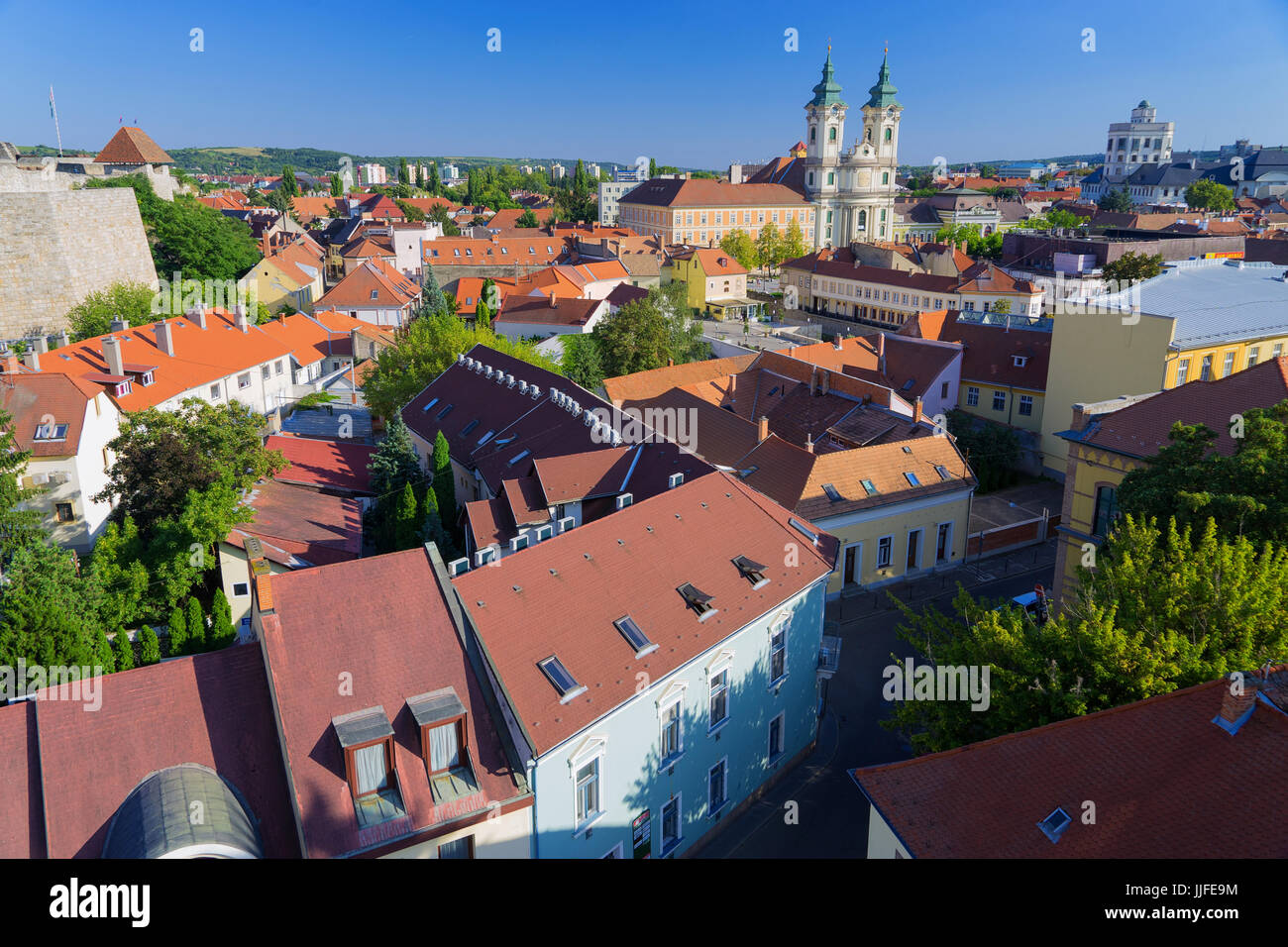 Die wunderschöne Weinregion Eger in Ungarn Stockfoto