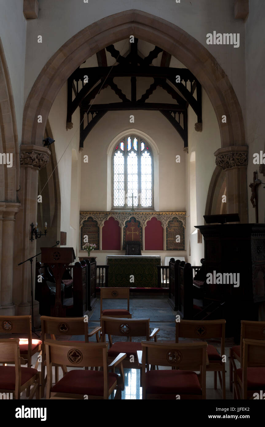 St. Maria und Edburga Kirche, Stratton Audley, Oxfordshire, England, Vereinigtes Königreich Stockfoto