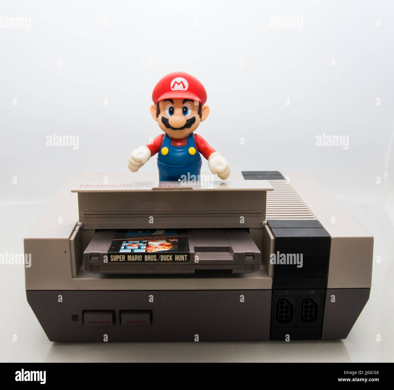 Mario auf NES Stockfoto