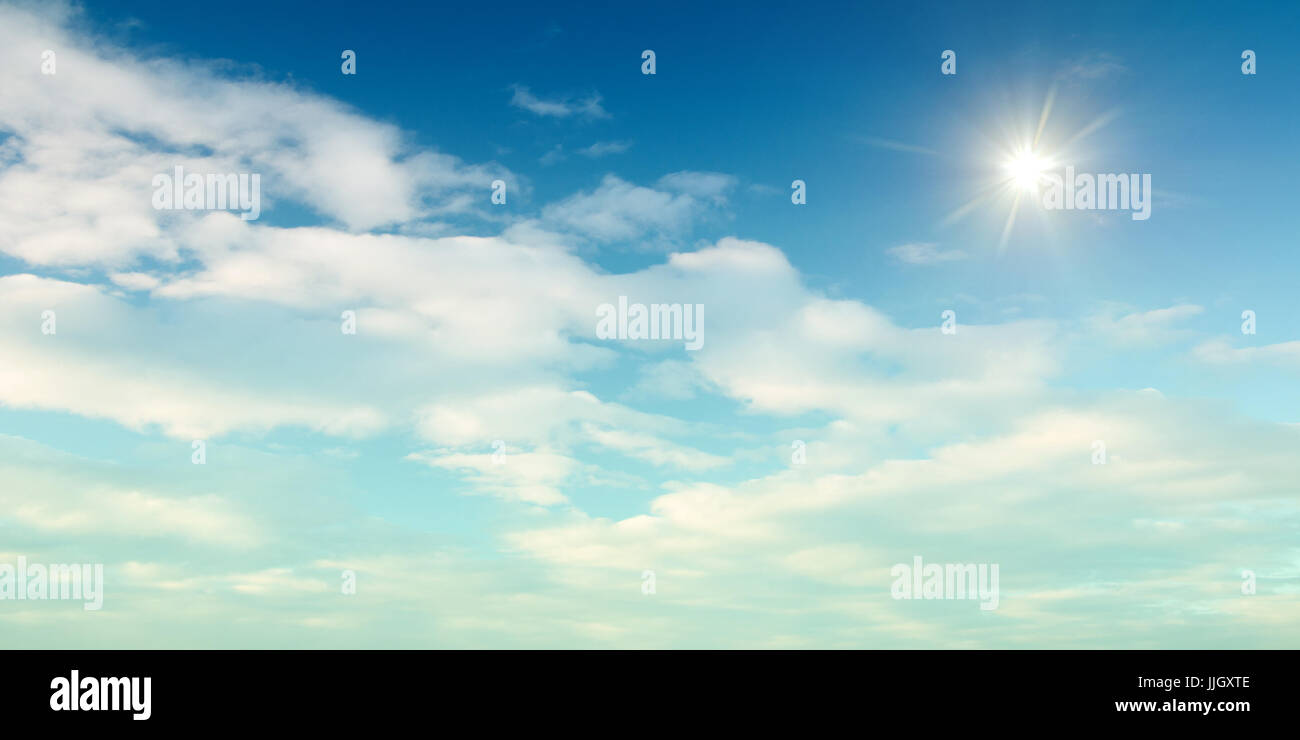 Panorama Himmelshintergrund Stockfoto