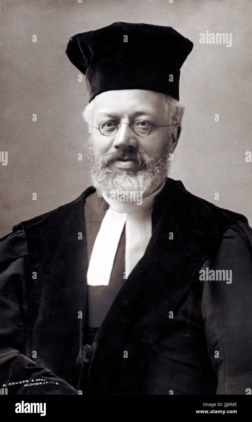 Dr. Hermann Adler, der Oberrabbiner of the British Empire in den Jahren 1891 bis 1911. 1839-1911. in Hannover geboren.  Im Jahr 1909 erhielt er den Auftrag von M.V.O.  Orientalist. Stockfoto