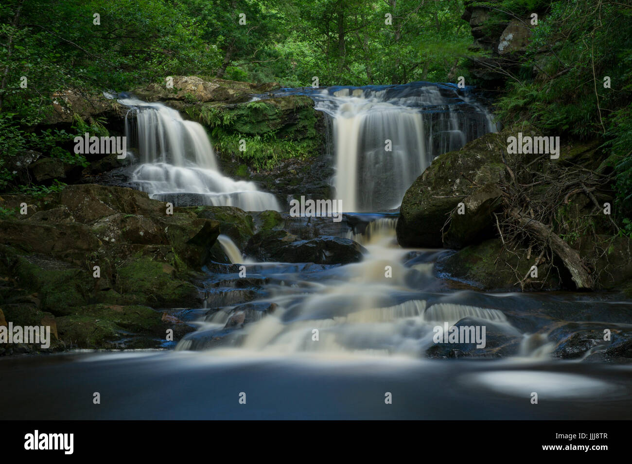 Wasser Arc Foss (obere Thomason Foss) Wasserfall zwischen Goathland und Beck Loch in die North Yorkshire Moors Nationalpark Stockfoto