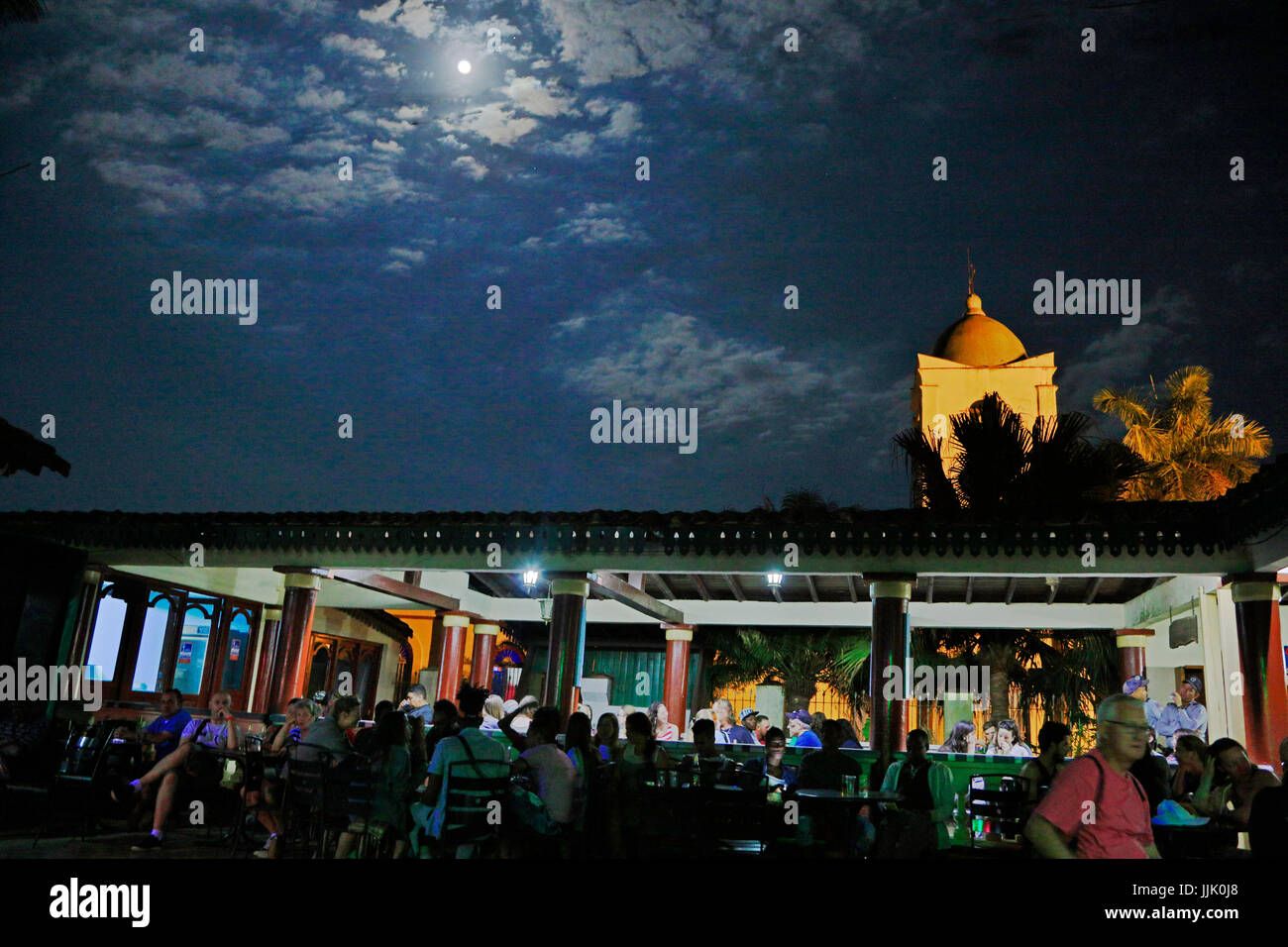 Die Bar im Centro Cultural Polo Montanez - VINALES, PINAR DEL RIO, Kuba Stockfoto