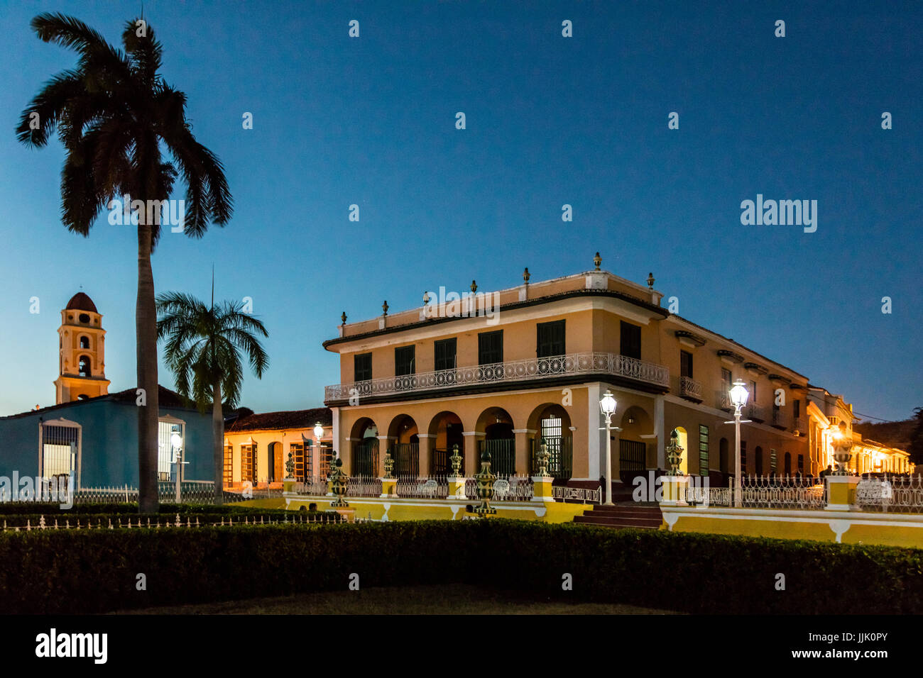 Das MUSEO ROMANTICO befindet sich in der ehemaligen PALACIO BRUNET auf der PLAZA MAYOR - TRINIDAD, Kuba Stockfoto