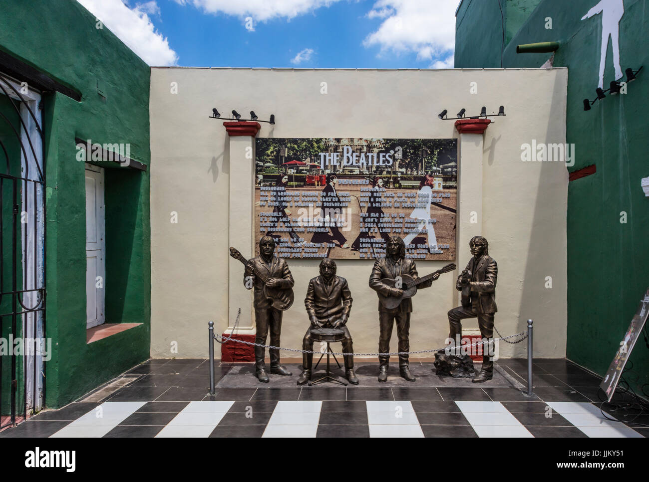 Ein Musik-Treffpunkt gewidmet BEATLES-Musik - TRINIDAD, Kuba Stockfoto