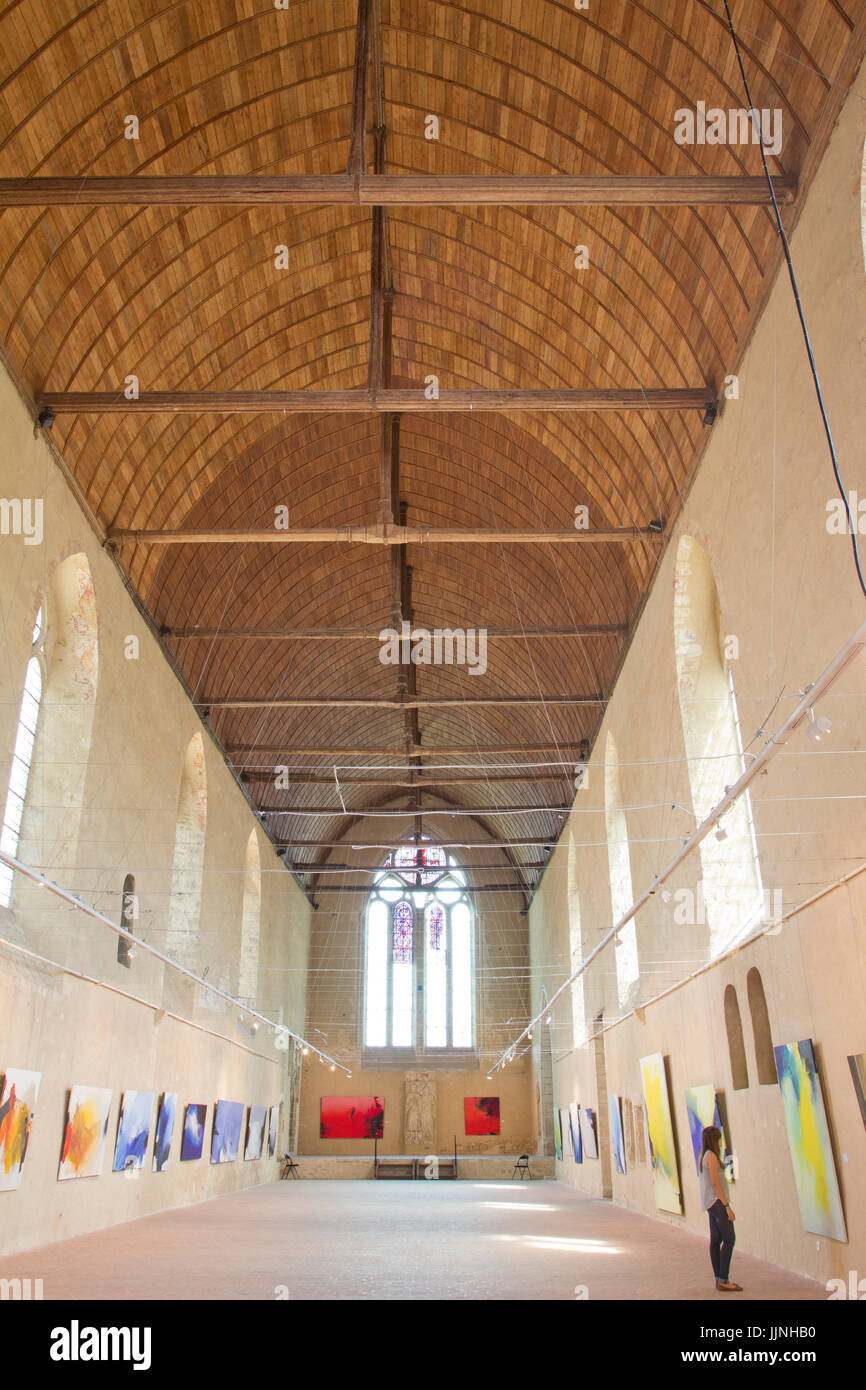 Frankreich, Indre (36), Châteauroux, Couvent des Cordeliers, Ausstellung d'huiles et Encres de Norbert Pagé / / Kloster des C, Chateauroux, Indre, Frankreich Stockfoto