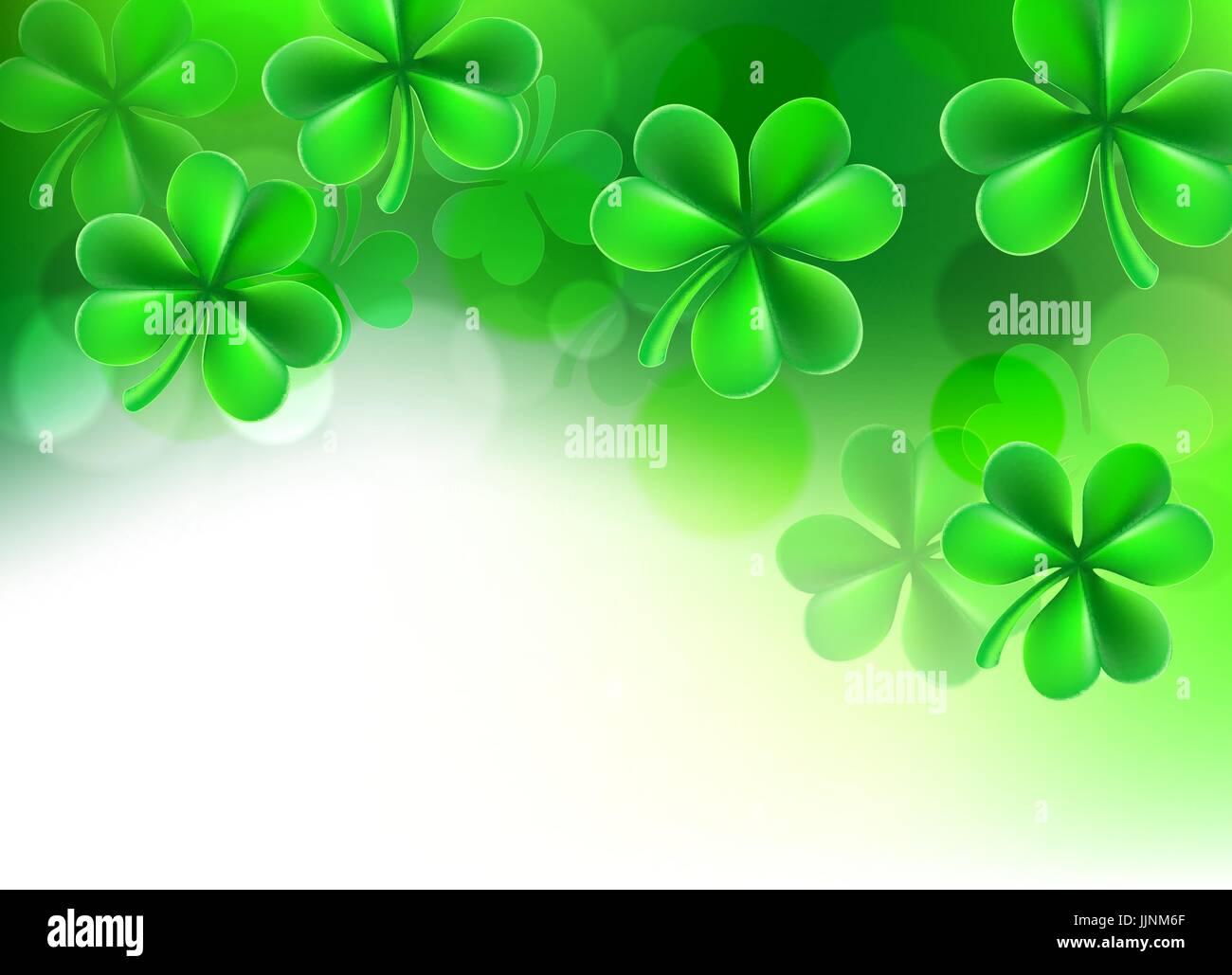 St. Patricks Day Shamrock Clover Hintergrund Stock Vektor