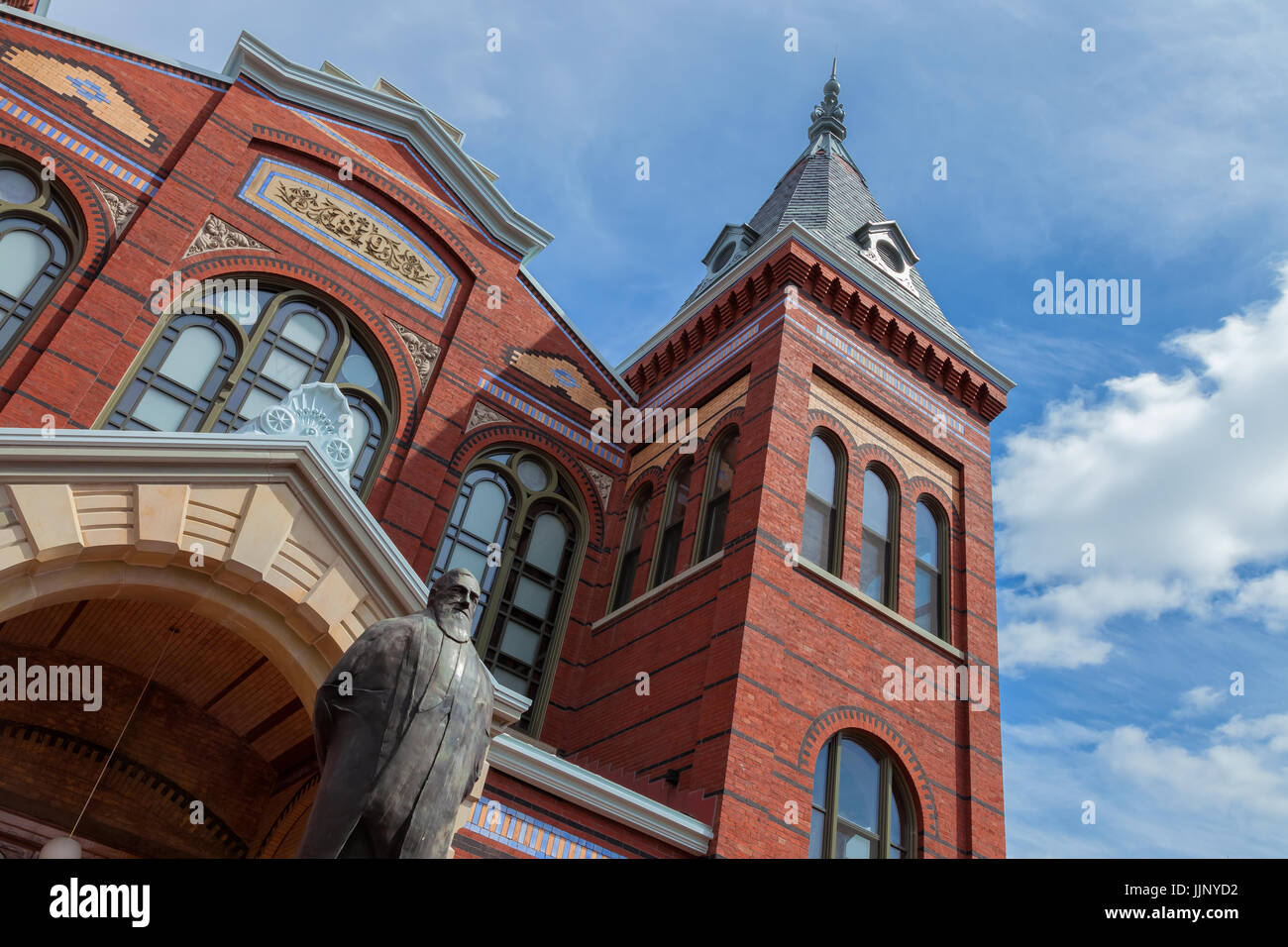 Architekturen der Smithsonian Castle in Washington, D.C., USA Stockfoto