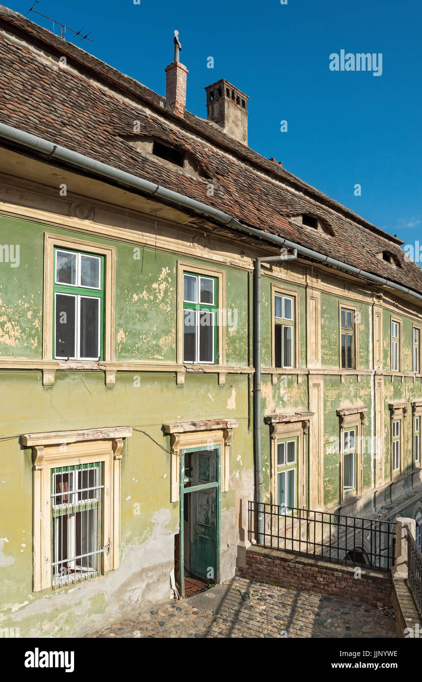 Altes Haus, Sibiu, Rumänien Stockfoto
