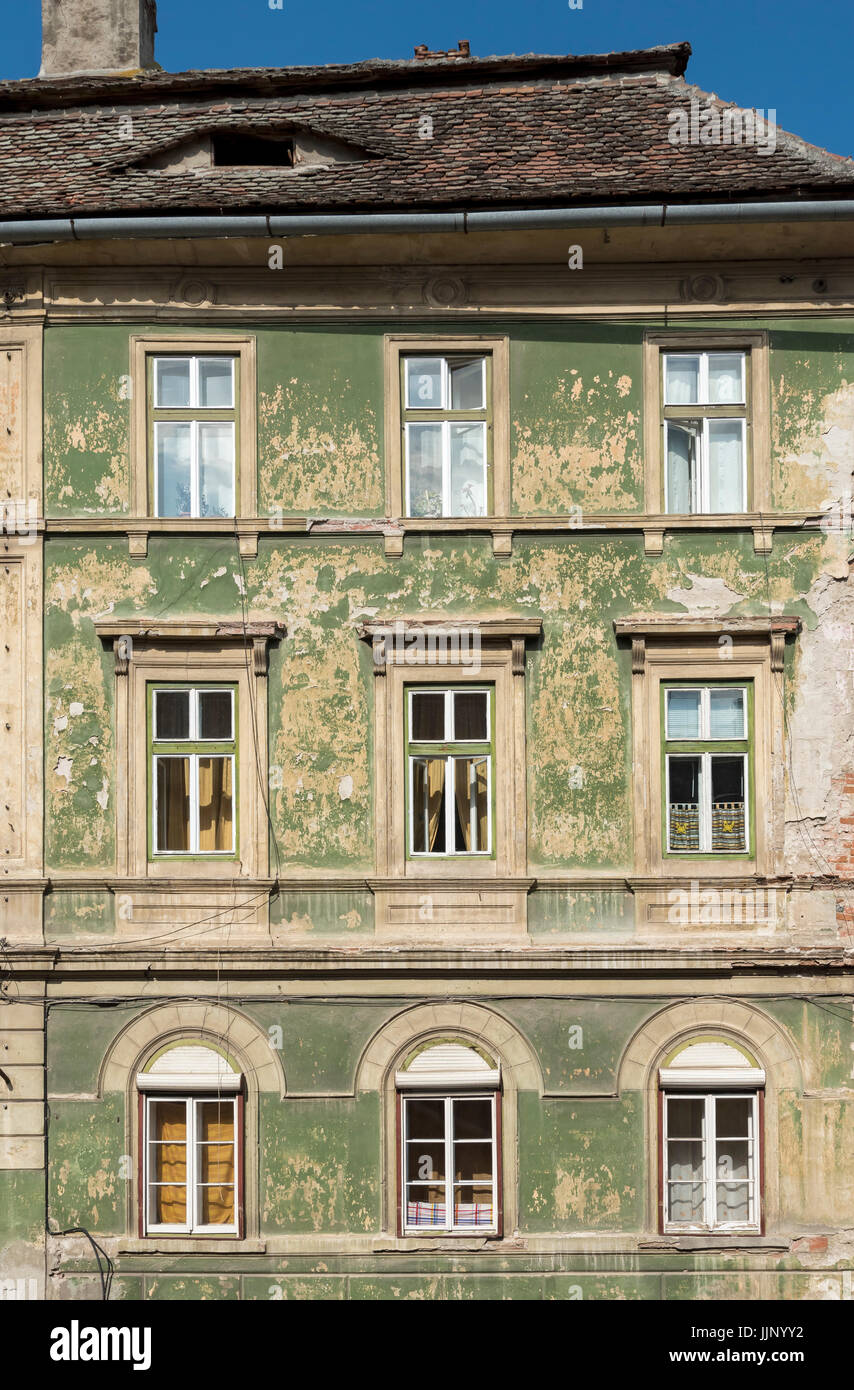 Altes Haus, Sibiu, Rumänien Stockfoto