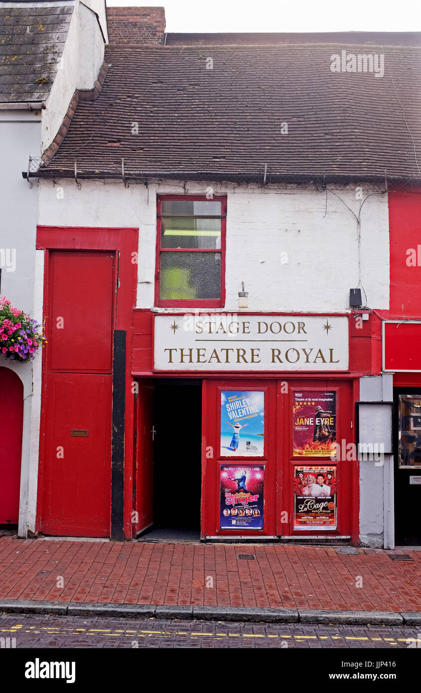 Theatre Royal Brighton Bühneneingang Eingang in Bond Street UK Stockfoto