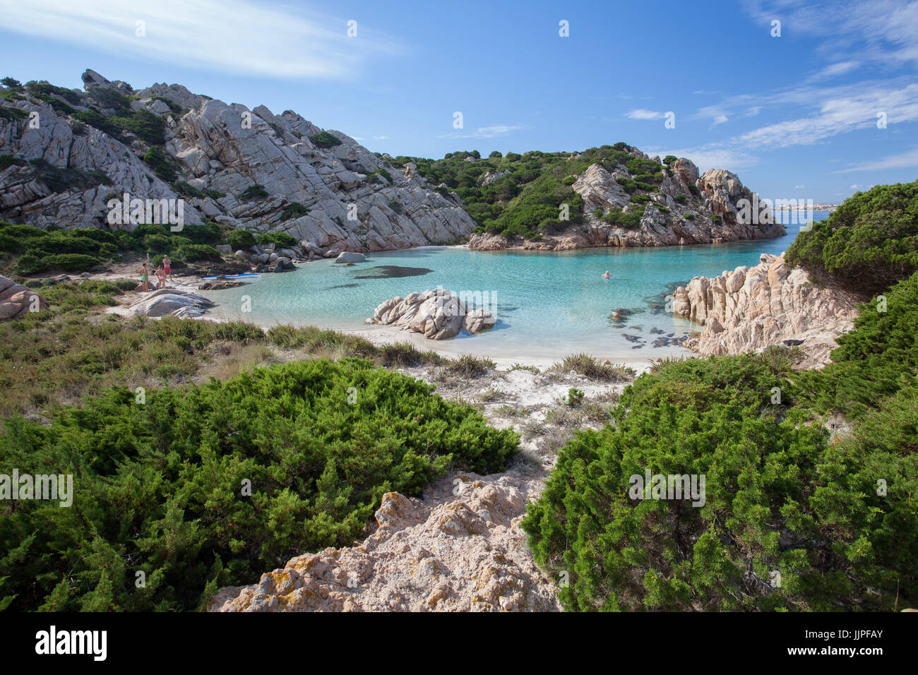 Spiaggia di Cala Napoletana, Caprera - Maddalena, Sardinien, Italien Stockfoto