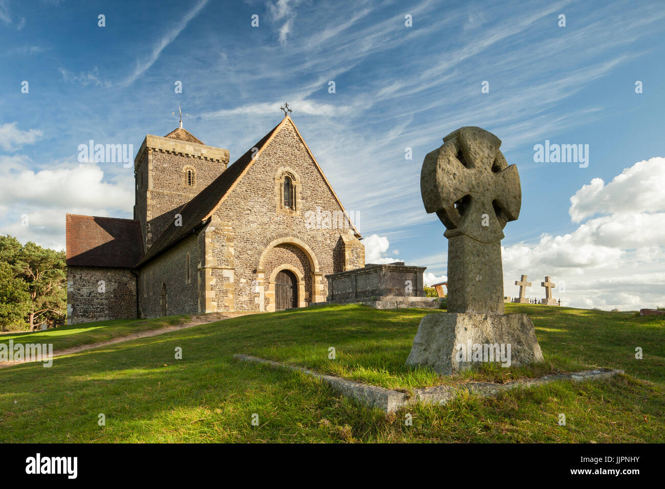 Herbstnachmittag bei St. Martha auf die Bergkirche. Stockfoto