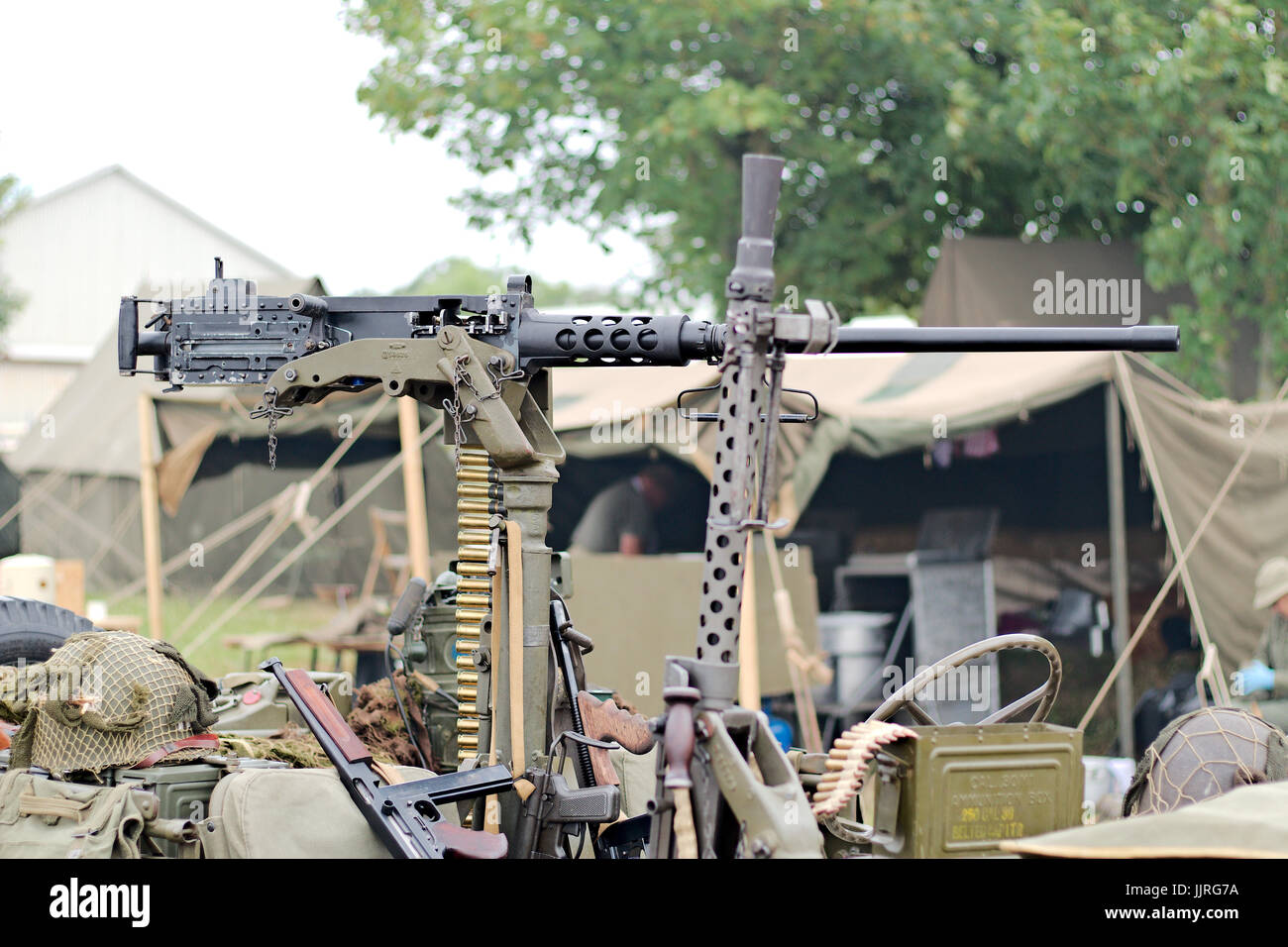 Das M2-Maschinengewehr oder Brünieren.50 Maschinengewehr Kaliber (50 ...