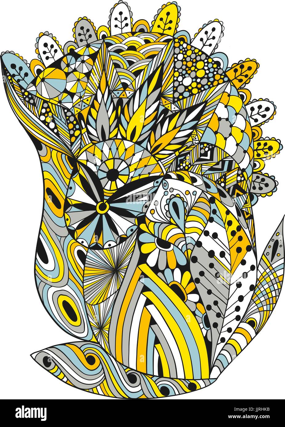 Vektor-Illustration der abstrakten dekorativen doodles Stock Vektor