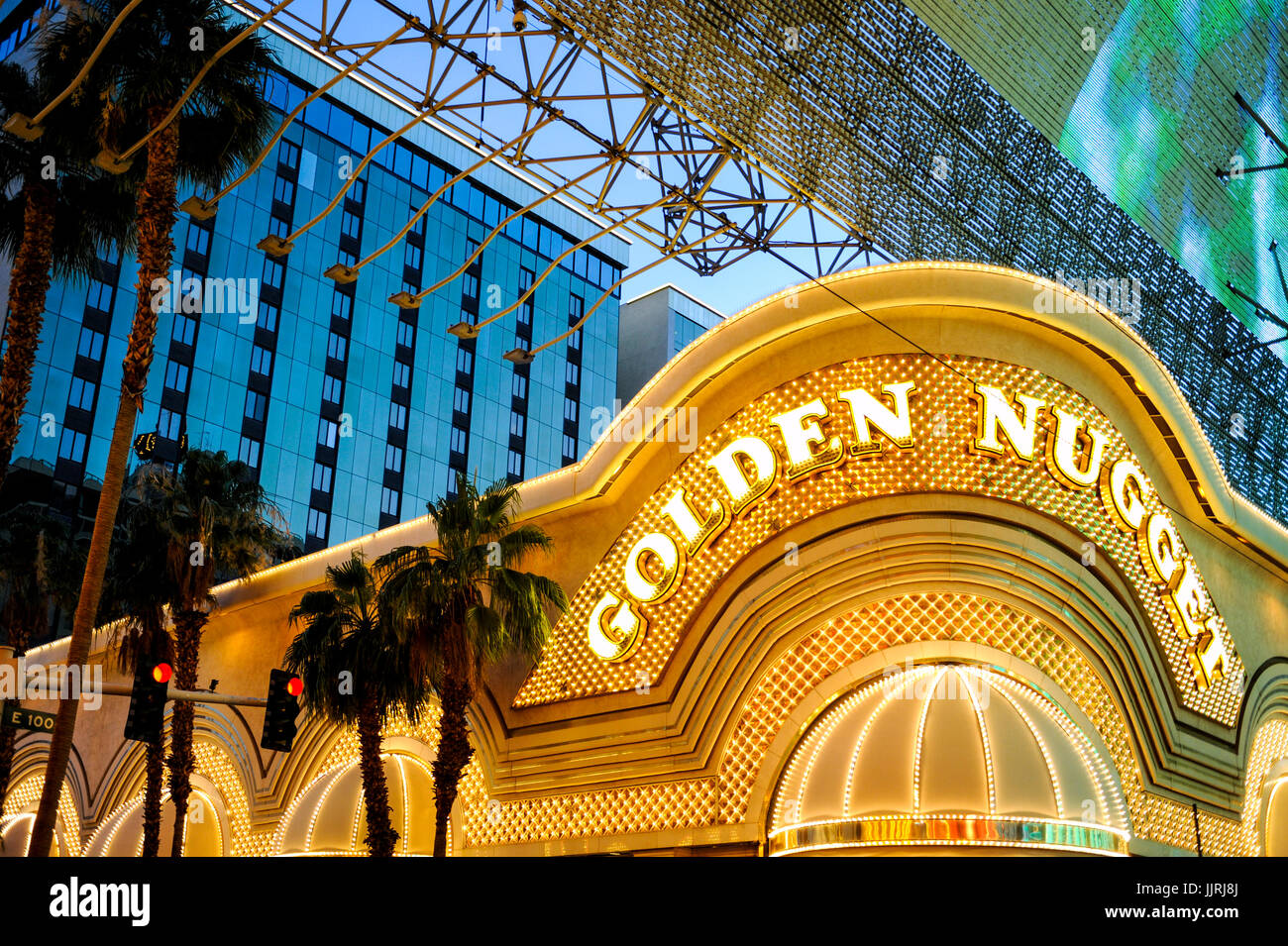 Das Golden Nugget Casino im Stadtteil Fremont, Innenstadt von Las Vegas Stockfoto