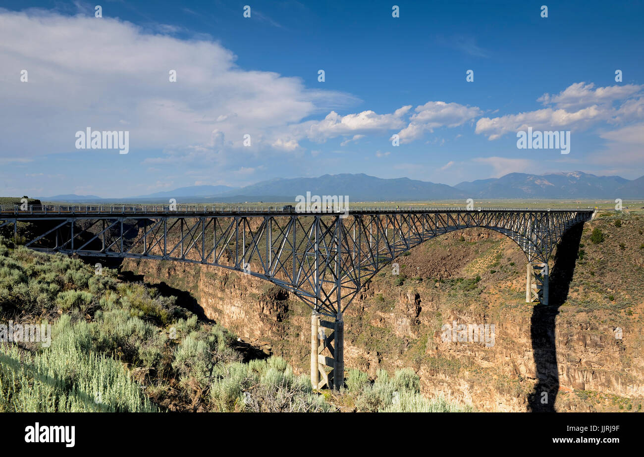 Rio Grande Gorge Bridge Stockfoto