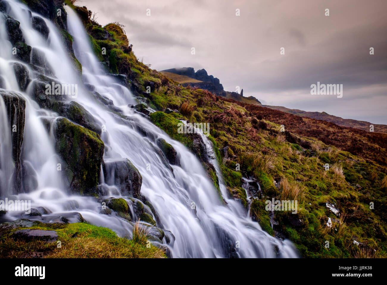 Schottland - ca. APRIL 2016: Die Bridal Veil Falls in Skye eine Insel in Schottland Stockfoto