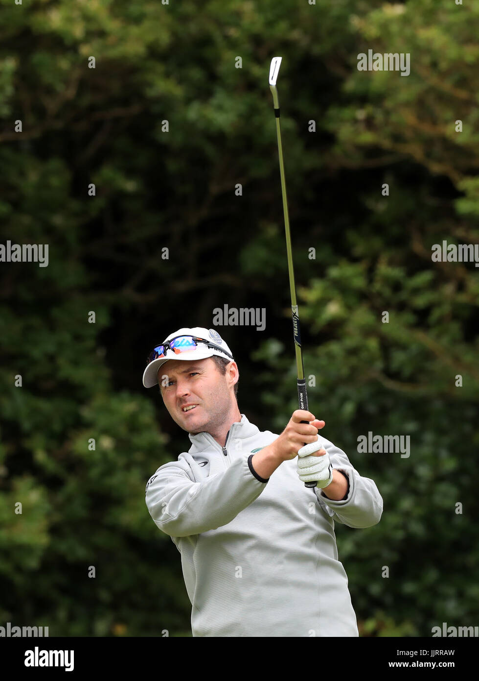 Am ersten Tag der Open Championship 2017 im Royal Birkdale Golf Club, Southport, zieht der Australier Matthew Griffin den fünften Platz ein. DRÜCKEN SIE VERBANDSFOTO. Bilddatum: Donnerstag, 20. Juli 2017. Siehe PA Geschichte GOLF Open. Bildnachweis sollte lauten: Peter Byrne/PA Wire. Stockfoto