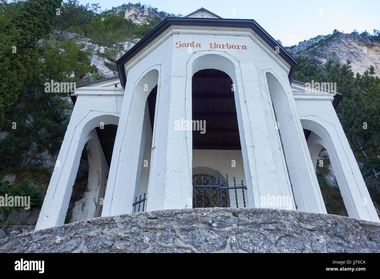 Kapelle Heilige Barbara. Riva Sel Garda. Italien Stockfoto