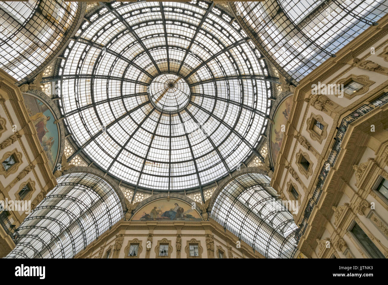 MAILAND ITALIEN DAS DACH IN DER ARCADE-GALLERIA VITTORIO EMANUELE II Stockfoto