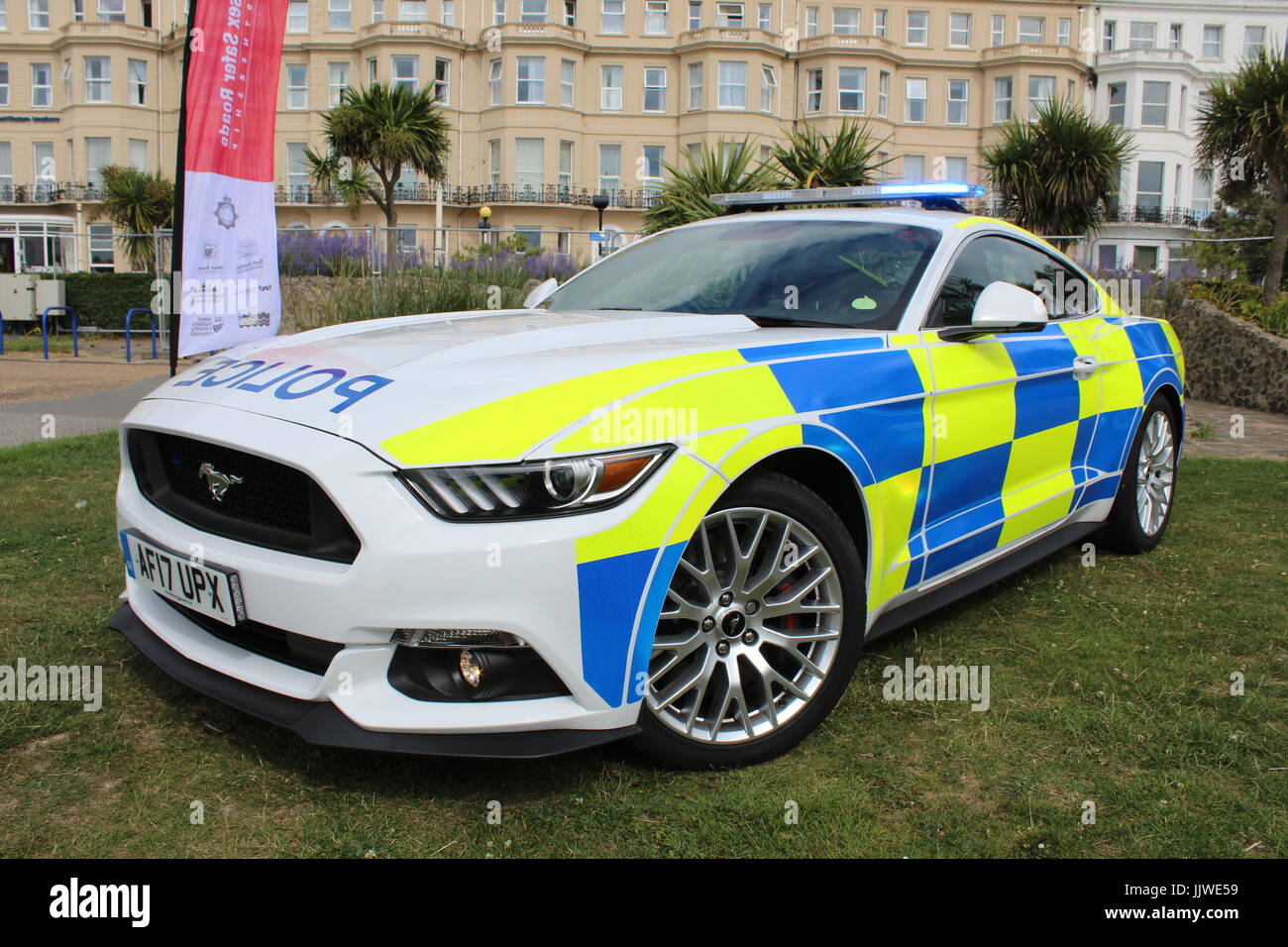 SUSSEX POLIZEIAUTO FORD MUSTANG DEMONSTRATOR Stockfoto