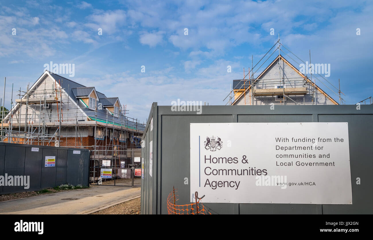 Häuser und Gemeinden Agentur Wohnsiedlung in Hythe, Hampshire, UK Stockfoto