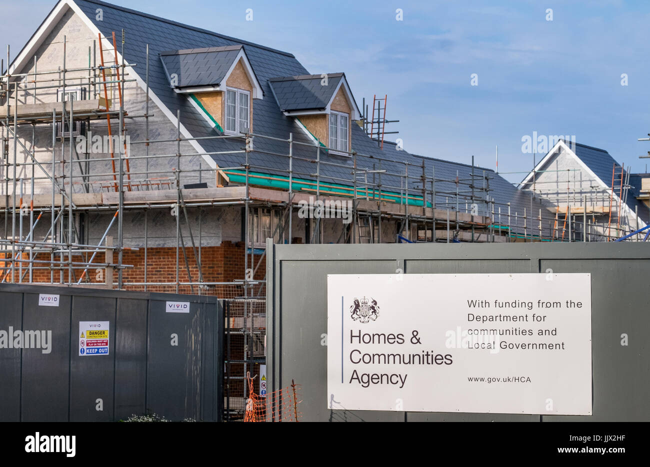 Häuser und Gemeinden Agentur Wohnsiedlung in Hythe, Hampshire, UK Stockfoto