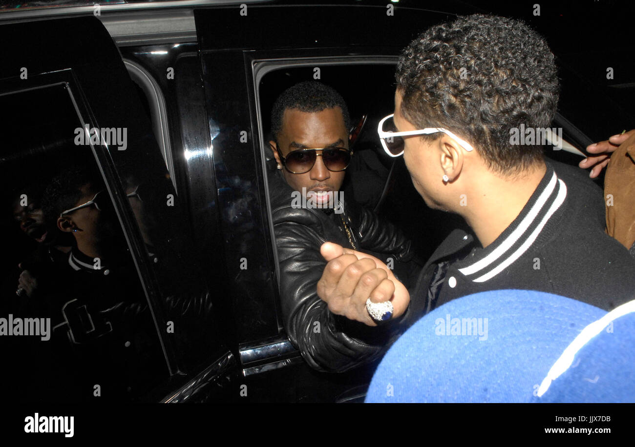 Diddy sein Sohn Quincy Brown leavin Sean Combs Dirty Money CD-Veröffentlichung für 'Last Train to Paris' Vogue Supperclub Dezember 16,2010 Hollywood. Stockfoto