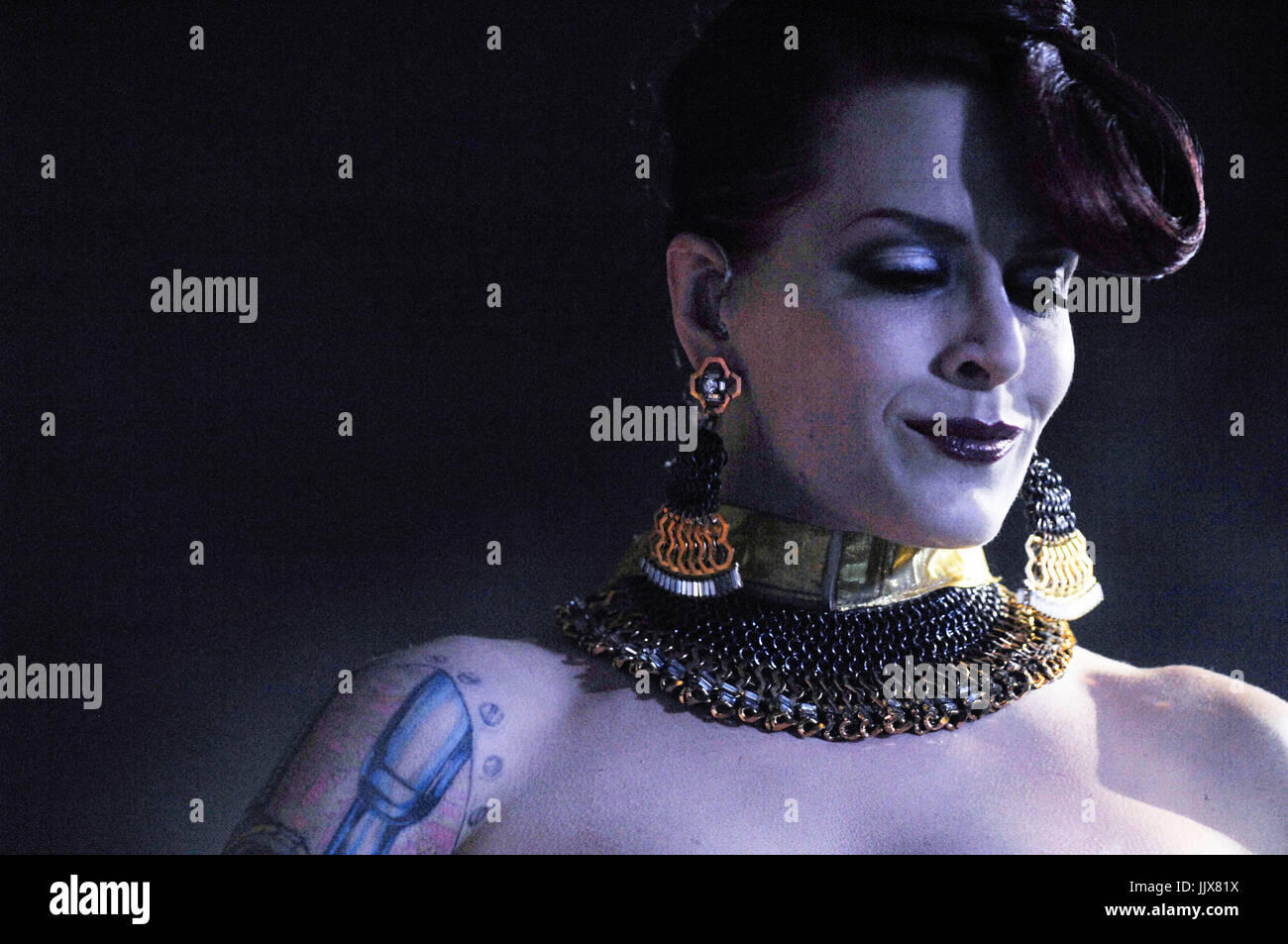 Ana Matronic Scissor Sisters 2011 Coachella Music Festival März 16,2011 Indio. Stockfoto