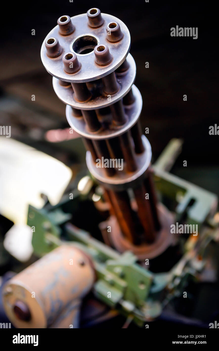 Ho-Chi-Minh-Stadt, Vietnam - 19. Januar 2016: Das War Remnants Museum ist ein Kriegsmuseum im Bezirk 3, Ho-Chi-Minh-Stadt, Vietnam. Stockfoto