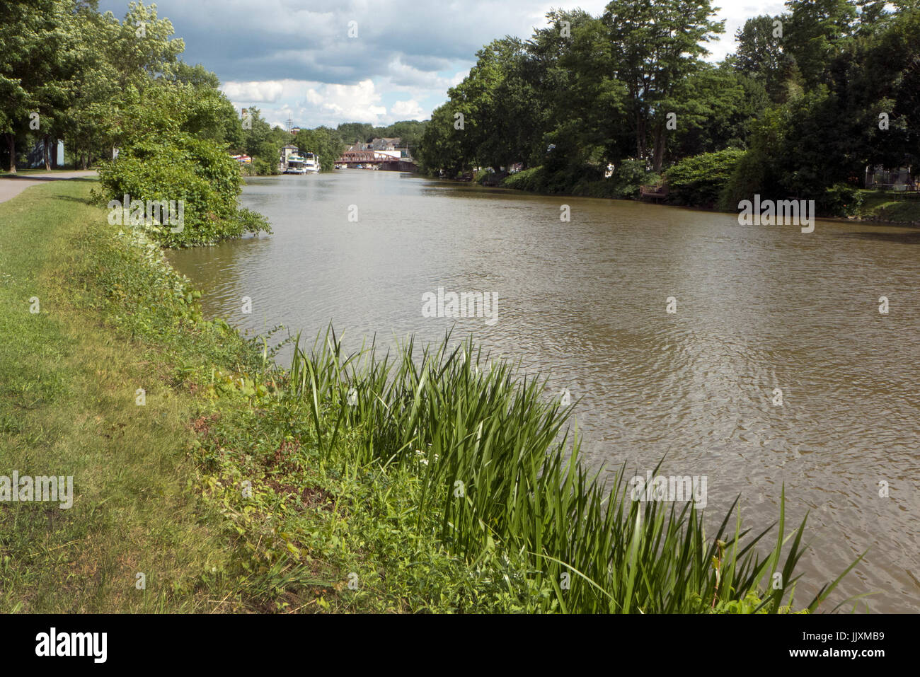 Erie Canal Szene Stockfoto